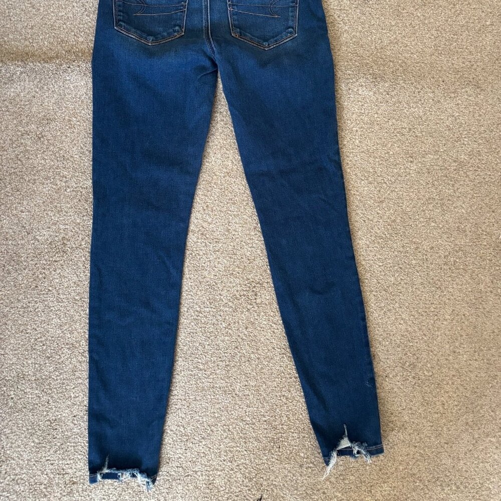 American Eagle Women's Super High Rise Jeggings Size 2 Short AE Forever Soft - Picture 4 of 4